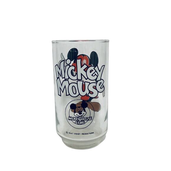 Vintage Walt Disney Productions Mickey Mouse Drinking Glass - Picture 2 of 4